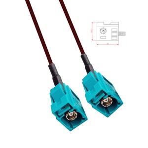 Z קוד מים כחול fakra נקבה fakra z נקבה עם גוף קצר 16mm rg174 gps הרחבה coaxial 50 אוהם כבל coax