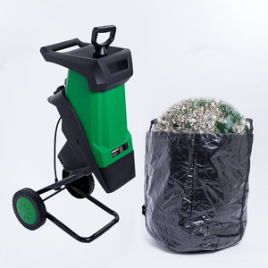 Yarı otomatik elektrikli bahçe yaprağı çalı kırıcı ahşap ağaç ve şubeler ve çalılar için şube kesme makinesi parçalayıcı bırakır - Product Image 1