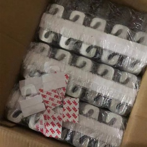 Пользовательские прозрачные клейкие Пластиковые Крючки с круглыми отверстиями, складные бирки для магазина, розничная продажа, картонная упаковка - Product Image 4