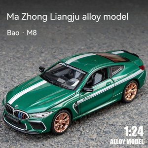 1:24 pres döküm model araç BWM M8 Thunde metal oyuncak arabalar ses ve ışık ile geri çekme süsleyin süs ornament modelo del metal - Product Image 2
