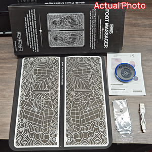 Tragbares intelligentes EM * Fuß massage kissen Vibrations füße und Waden muskel massage gerät Akupressur-Fuß massage gerät - Product Image 6