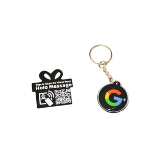 Çip anahtarlık ile akıllı Nfc özel kartvizit sosyal medya temassız akıllı kart Google yüksek kalite Google Nfc anahtar kart - Product Image 4