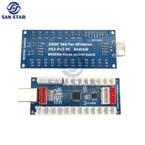 Placa codificadora USB para PC PS2 PS3 Arcade Joystick 4 en 1 Placa codificadora a placa de Control de PC XBOX 360
