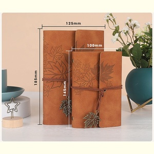 En blanco A7 impreso a pedido Pu cuero Agenda 2022 personalizado Bloc de notas libro planificador cuaderno - Product Image 2