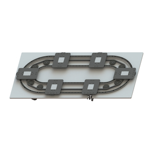 Horizontal Inside and Outside Double Track Circular Guide <strong>Rail</strong> Conveyor, Non-Standard Custom Precision Automatic Conveyor <strong>System</strong>