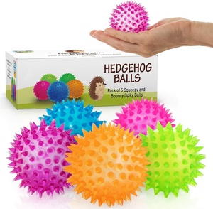 5 adet çevre dostu antistres duyusal dikenli masaj topu Squishy Fidget oyuncak topları <span class=keywords><strong>OCD</strong></span> dehb için erkekler kadınlar için otizm stres giderici ekleyin