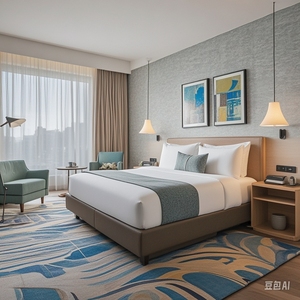 Fairfield by Marriott เฟอร์นิเจอร์ระดับไฮเอนด์สำหรับโรงแรมอพาร์ทเมนต์หรูหราดีไซน์ไม้แบบกำหนดเองที่ทันสมัยสำหรับการใช้ในห้องนอนและห้องน้ำ - Product Image 1