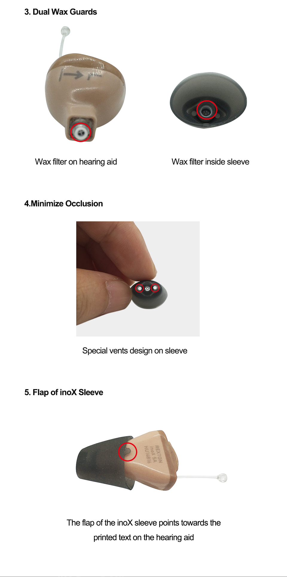 BLE invisible hearing aid amplifier I with fit2go APP smart