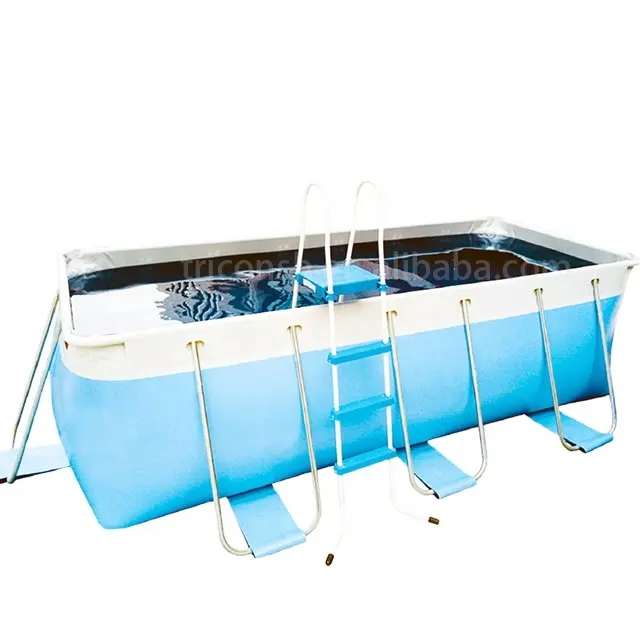 Steel Frame hard plastic pvc swimming pools above ground with high quality