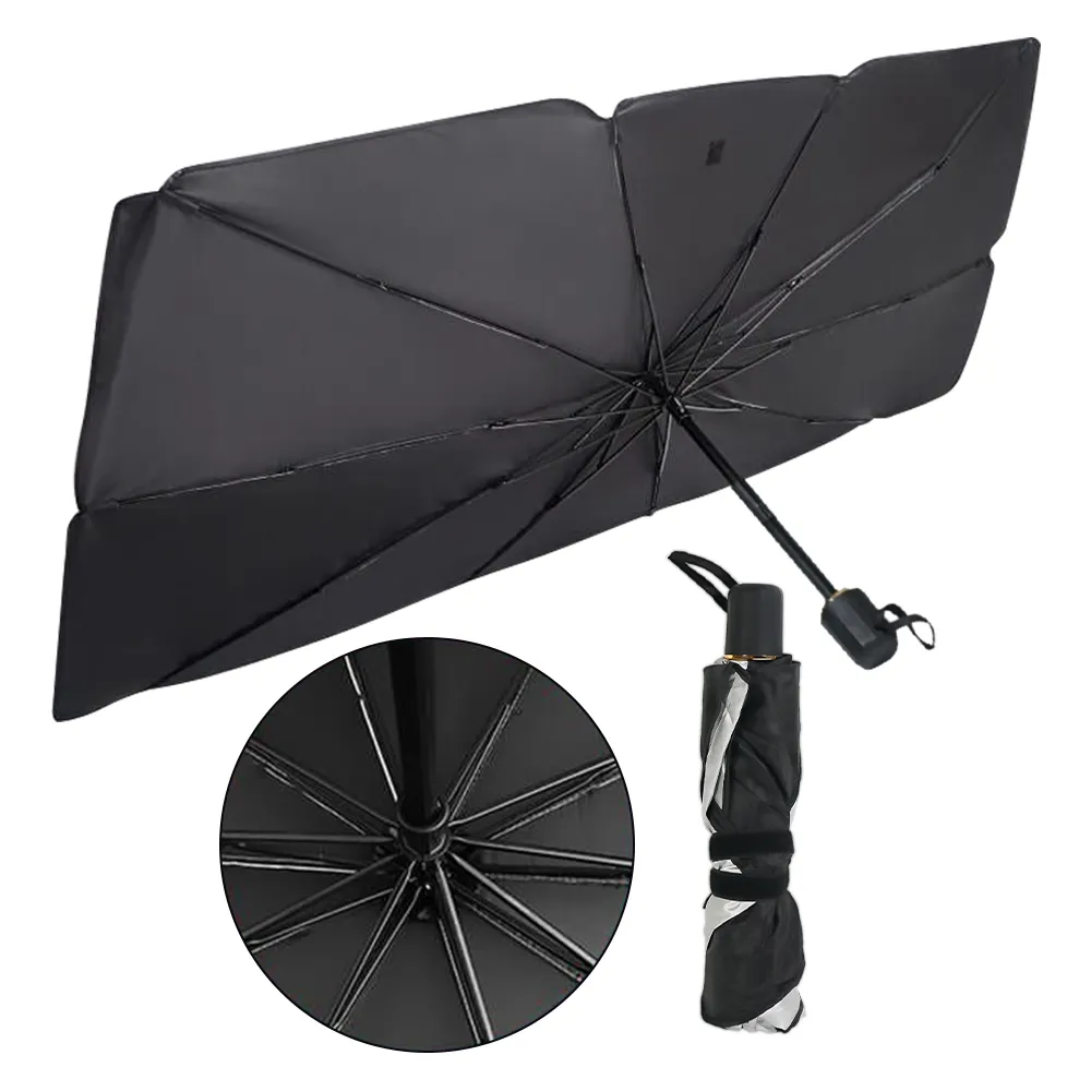 Parasol de protección UV para parabrisas, parasol plegable portátil para coche, paraguas para parabrisas de varios modelos de coche
