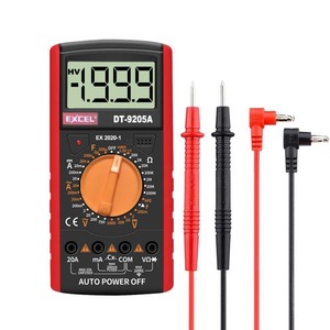 EXCEL Elektriker 1999 Zählt DT-9205A Digital multimeter, AC/DC Spannungs strom tester mit Hfe Test/Data Hold, CE - Product Image 3
