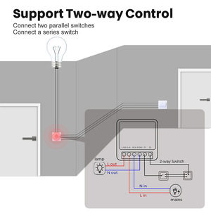 Tuya Smart Wifi Switch Mini DIY 16A Control bidireccional Zigbee Interruptores de control remoto para Smart Home AC 100-240V 50/60Hz PC - Product Image 5