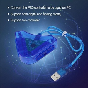 批发2人游戏控制器USB 2.0 PS至电脑接口适配器电缆PS2 PSX Joypad - Product Image 5