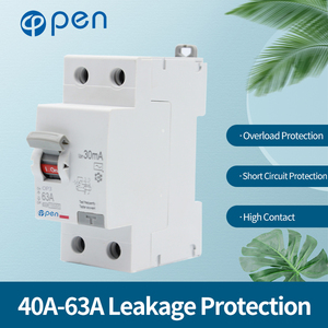 Abierto de 16a 20a 40a 63a 100a 30ma 100ma tipo b 2 de dos polos elcb residual curren mini fugas disyuntor diferencial - Product Image 6