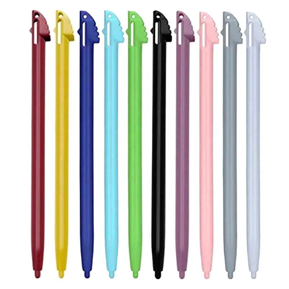 Caneta stylus de multicores, caneta stylus de plástico com tela sensível ao toque para nintendo 2ds 3ds ll xl e 3ds xl ndsl ds lite ndsi nds wii