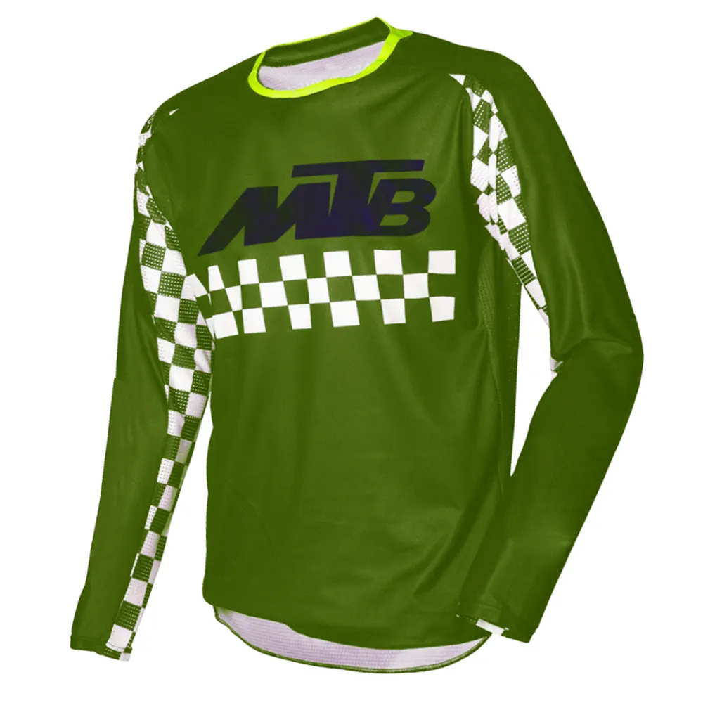 HOSTARON Moto Jersey Mountain Bike Vestuário MTB Ciclismo Mangas Compridas Jersey Para Homens