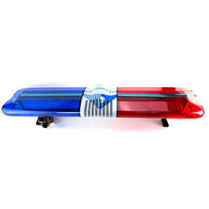 แถบไฟเตือนรถพยาบาล LED ขนาด110W 220W 1.2เมตร1.8แดงน้ำเงินพร้อมไซเรนและไมโครโฟนพร้อมระบบ PA - Product Image 1