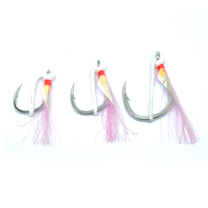 8062 יחיד במלאי offshore jigging כבדים 5x לסייע ווים דיג אחד jig איטי לפתות ג 'יג' ו יחיד