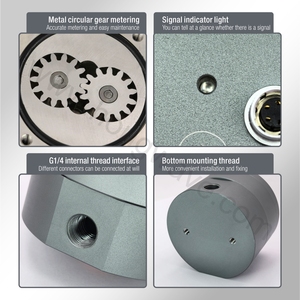 Akış sensörü Y bakır HW-FS-03 ile filtre kiti pompa debimetre Common Rail Test tezgahı için dişli yağı akış metre - Product Image 4