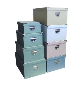 Scatole di cartone classiche con coperchi rettangolo annidato 4 pz set regalo - Product Image 6