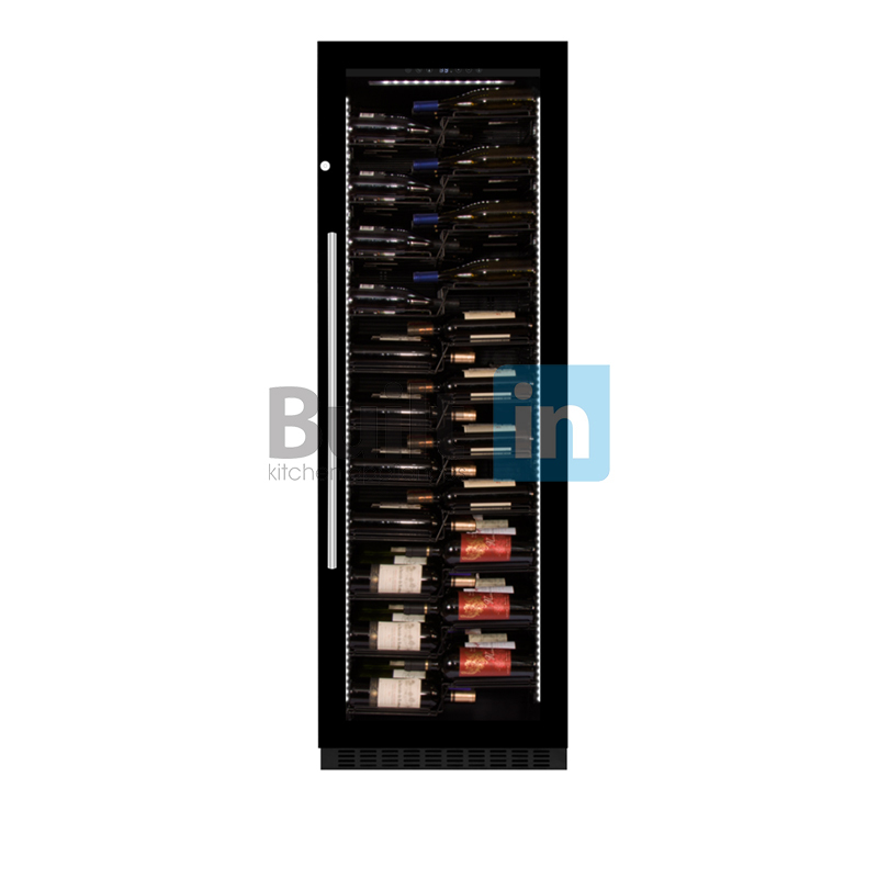 Built-in or Free standing Single Zone 128 Bottles Wine Cooler