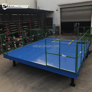 10 toneladas de contenedor de carga de plataforma con material plataforma de carga de muelle de carga y descarga de plataforma para la venta