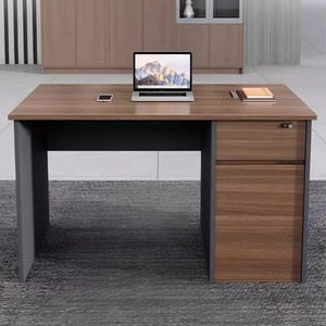 Ordenador de personal con estructura de profesor superior de madera con mesa de cajón, muebles comerciales modernos para el hogar, escritorios de oficina