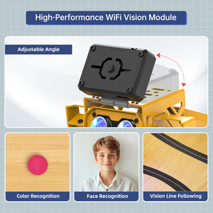 Hiwonder MechDog AI vizyon ve ses etkileşimi crossbody Robot köpek çizik Arduino Python programlama robotik kitleri okul için