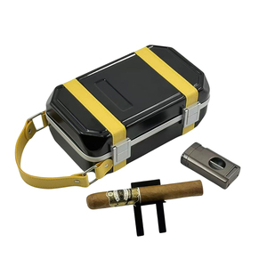 Nhà Máy Bán Buôn Artefactos Nvedades <span class=keywords><strong>2025</strong></span> Du Lịch Da Cigar Phụ Kiện Humidor Trường Hợp Da Cigar Hộp Nhựa Cho Gửi Quà Tặng - Product Image 3