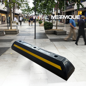 उच्च गुणवत्ता 100 सेमी पीला रबर व्हील स्टॉपर पार्किंग रोटवे रक्षक मेटा रबर MR-WSR100Z - Product Image 3