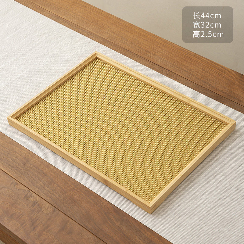 107 44*32*2.5 Individual de mesa de triamina de color natural