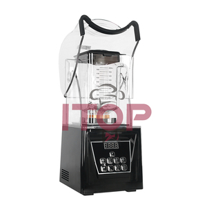 2200w 2L otomatik en iyi Bar CE ticari mikser meyve mikser sıkacağı ile ses geçirmez kapak paslanmaz çelik bıçak 110 V - Product Image 5
