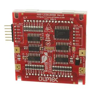 MOD-LED8X8RGB LED BD MSP430 MATRIX RGB 8 X8 - Product Image 1