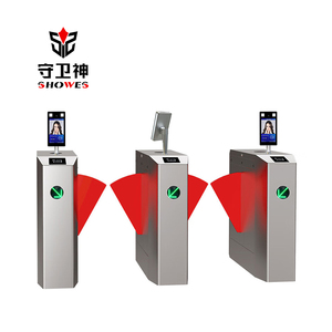 Metro Entrance Security Pedestrian Turnstile Qr Code Reader Access Control Flap <strong>Barrier</strong> - Product Image 3