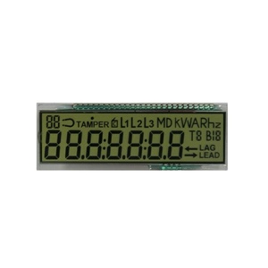 -25C niedrigen temperatur display 7 segment tn lcd modus für smart energy meter 7 ziffern metall pins benutzerdefinierte lcd display für power meter