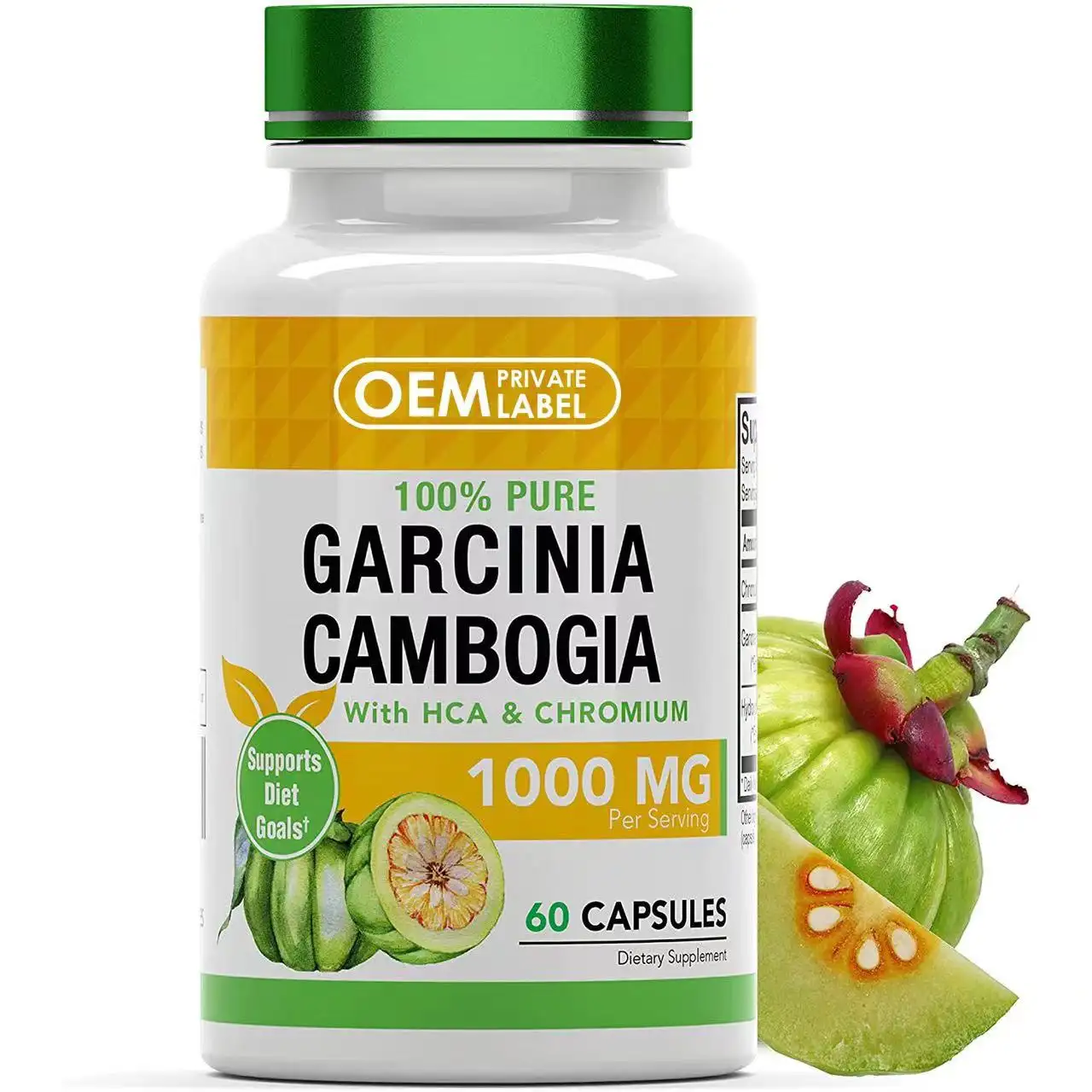 Garcinia Kamboja kapsul GMP HCA efektif pelangsing penurunan berat badan cepat pil pembakar lemak