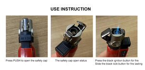 批发迷你火炬打火机可再填充喷射火焰火炬打火机定制 - Product Image 5