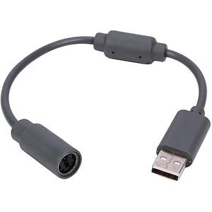 Cable convertidor de extensión de PC, conexión USB, negro y gris, para XBOX 360, mando con Cable