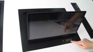 Motorized Flip-Up <strong>Computer</strong> LCD Monitor for Smart Paperless Conferences Hidden Desk Video <strong>Function</strong> for Video Conferencing <strong>Systems</strong>