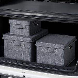 マルチサイズ折りたたみ可能なファブリック車のトランク収納ボックスカーゴカバー - Product Image 1