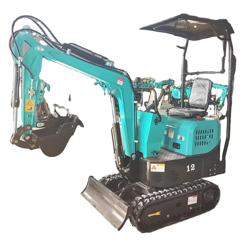 2024 Cheap Super Top Mini Excavator China 1 Ton Made in China Small Digger Remote Control Wheeled Farms New Model in China