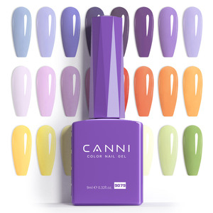 Newest <strong>Hema</strong> Free Color Gel Polish Super Quality 9ML Non Allergenic Ingredients One Color and One Bottle CANNI Factory - Product Image 3