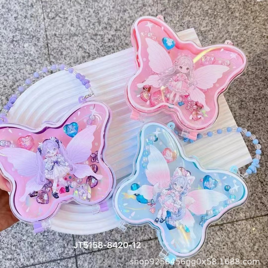 Coffret cadeau fille papillon, couleurs aléatoires