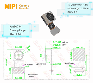 1/3, 2 pulgadas Digital CMOS Sensor de imagen de 13MP AR1335 módulo de cámara opcional de enfoque automático (af) foco fijo (FF) sincero primero 100MA - Product Image 4