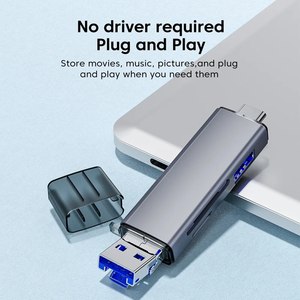 6 In 1 Multi funzione lettore di schede USB 3.0 2.0 U tipo di disco C Micro TF Sd Flash Drive scheda di memoria adattatore per la lettura del telefono - Product Image 2