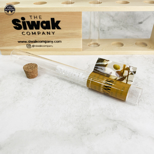 שפופרת זכוכית עם פקק מכסה עבור <span class=keywords><strong>Miswak</strong></span> Sewak אריזה