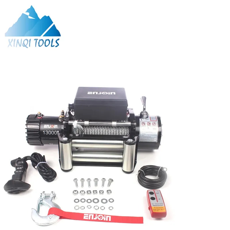 XINQI 12v Electric Capstan Winch 10 Ton Motor 13000 lbs 12v DC Motor For Winch Car Cable Winch