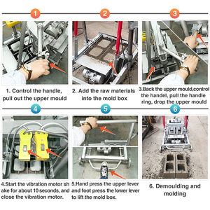 Küçük çimento karton kutu kil ekstrüzyon kilitli kaldırım beton otomatik hydraform birbirine tuğla yapma makinesi fiyat - Product Image 5