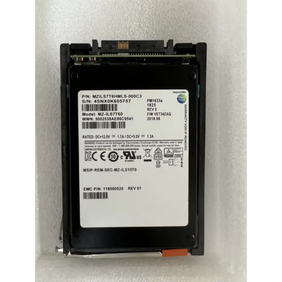 オリジナルD4-2SFXL-3200 005053170 SAS FAST VP 25X2.5 SSD 3.2T 12Gb SSDハードディスク