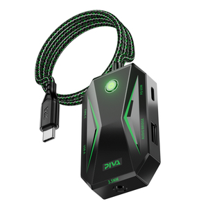 Type C to USB Hub Phone Game <strong>Adaptor</strong> <strong>3.5mm</strong> Converter DAC 2.4G PD60W Fast Charging Built in <strong>Audio</strong> Bridge Lossless Sound Quality - Product Image 1